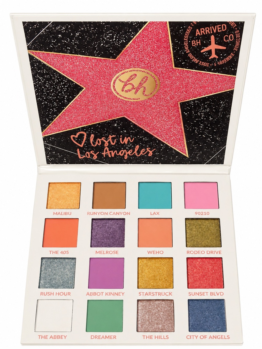 BH Cosmetics Los Angeles Eyeshadow Palette - Blue & Orange Accents